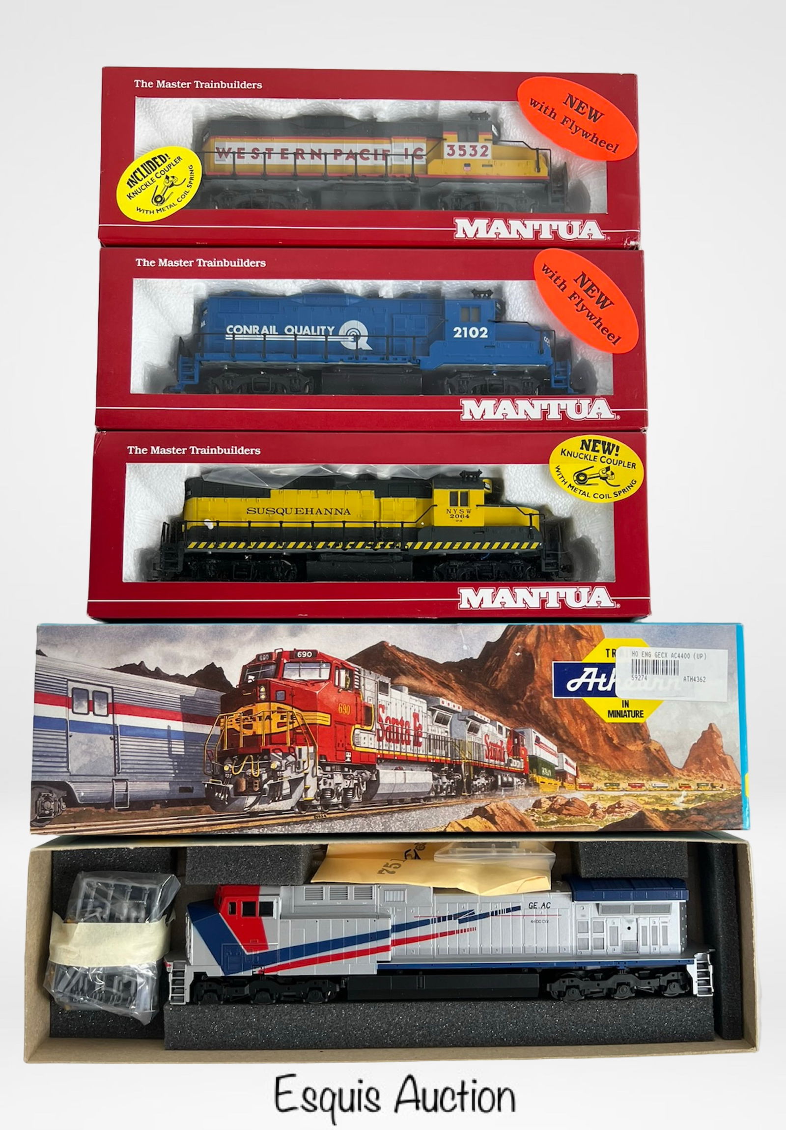 Mantua & Athearn HO Scale Train Locomotives (1 of 2)