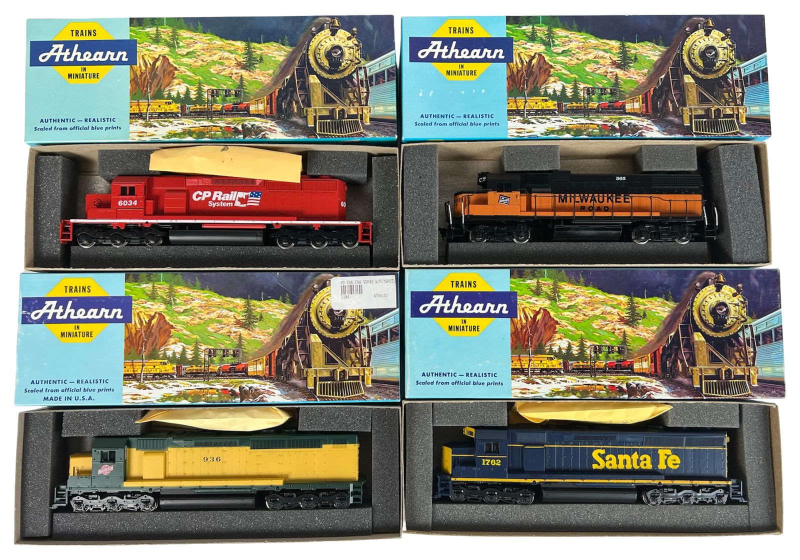 Athearn HO Scale Diesel Train Locomotives (1 of 1)