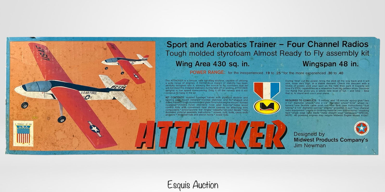 Midwest "Attacker" Trainer RC Model Airplane Kit (1 of 3)