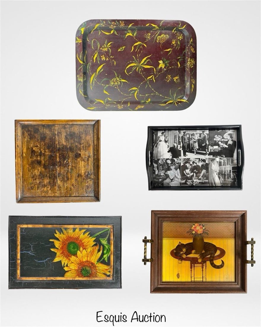 Vintage Decorative Serving Trays (1 of 6)