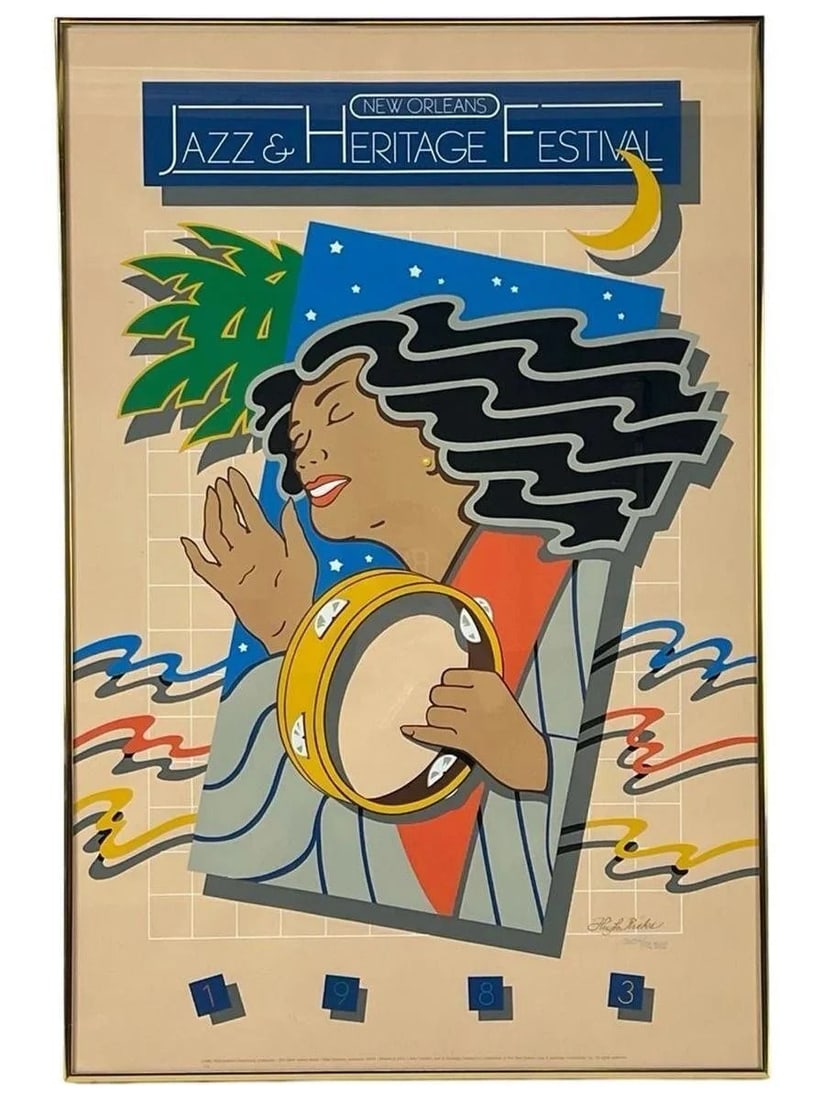 1983 New Orleans Jazz Festival Lithograph Poster (1 of 2)
