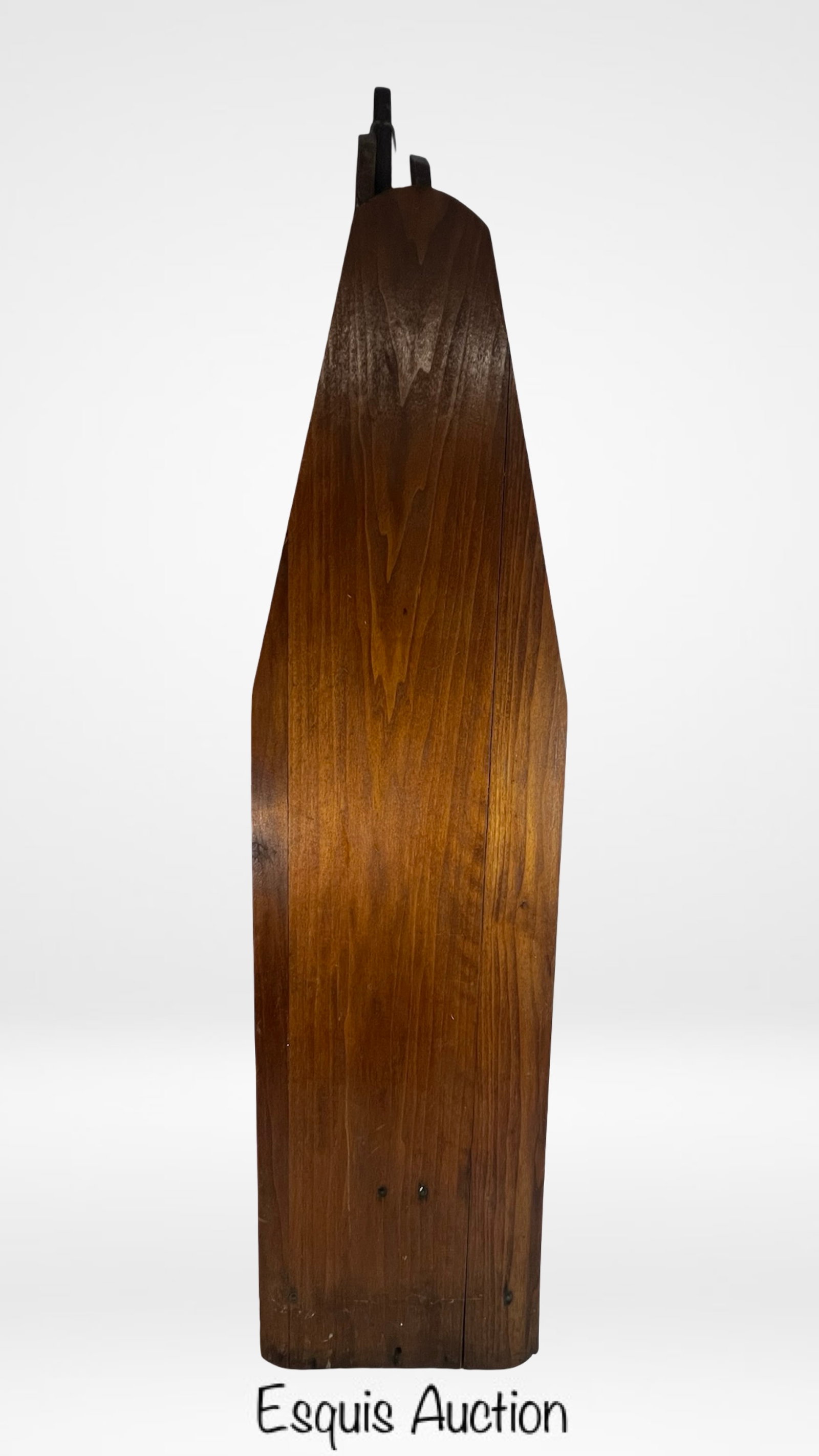 Antique Turn-of-the-Century Wooden Ironing Board: A charming and functional piece of early 20th-century domestic history, this antique wooden ironing board features a solid wood top with warm natural grain and classic folding iron legs. Designed for 
