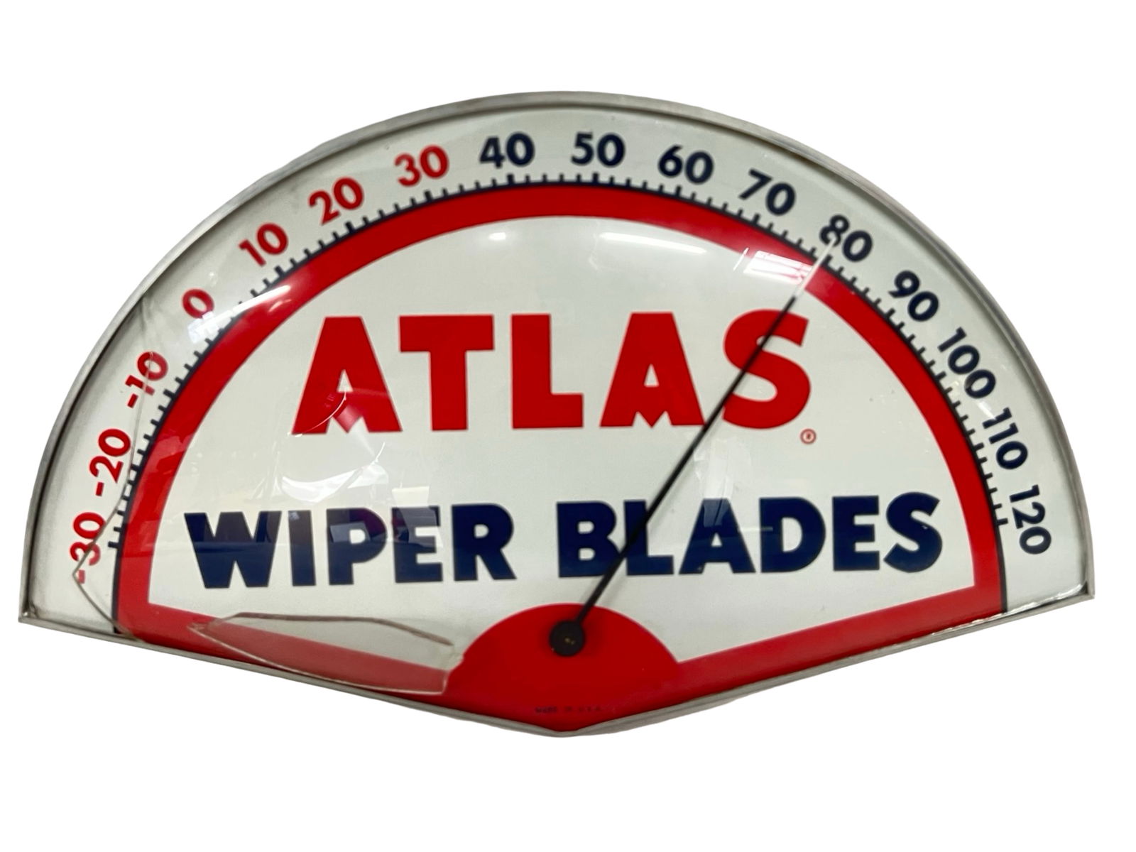 Vintage Atlas Wiper Blades Advertising Thermometer (1 of 3)