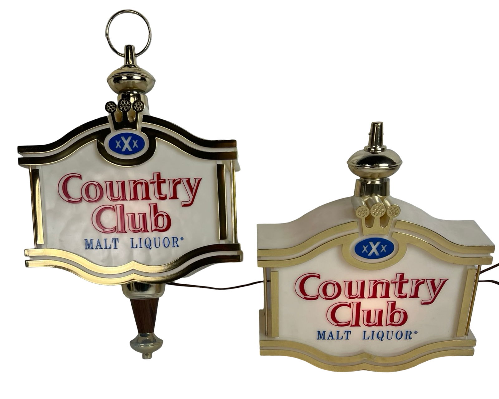 Vintage Country Club Malt Liquor Light-Up Signs (1 of 5)