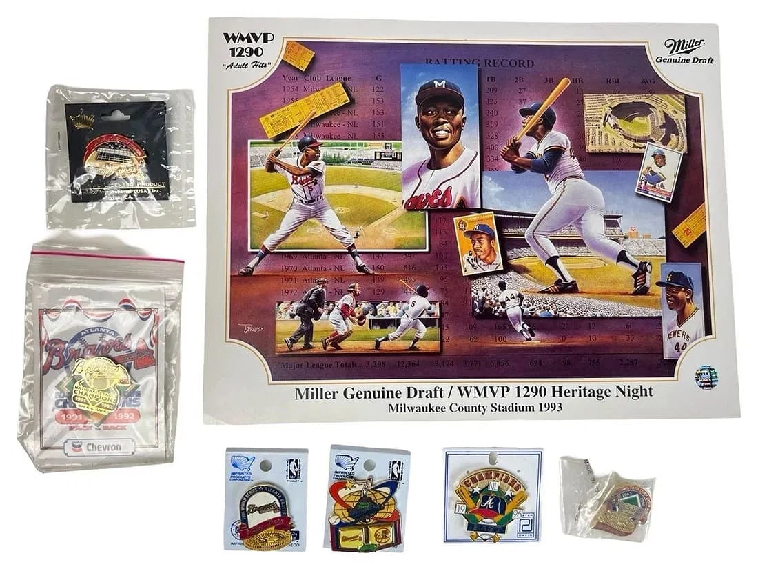 Hank Aaron's Personal Collection- Poster & Pins (1 of 5)