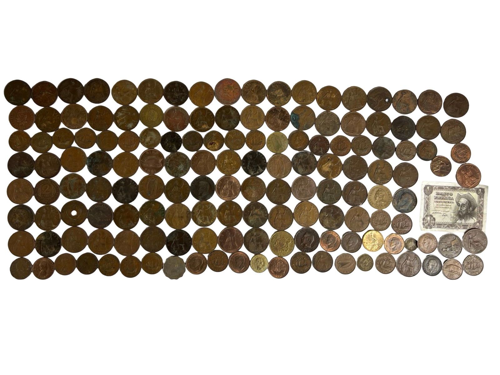 Large Group of World mostly UK Coins (1 of 6)