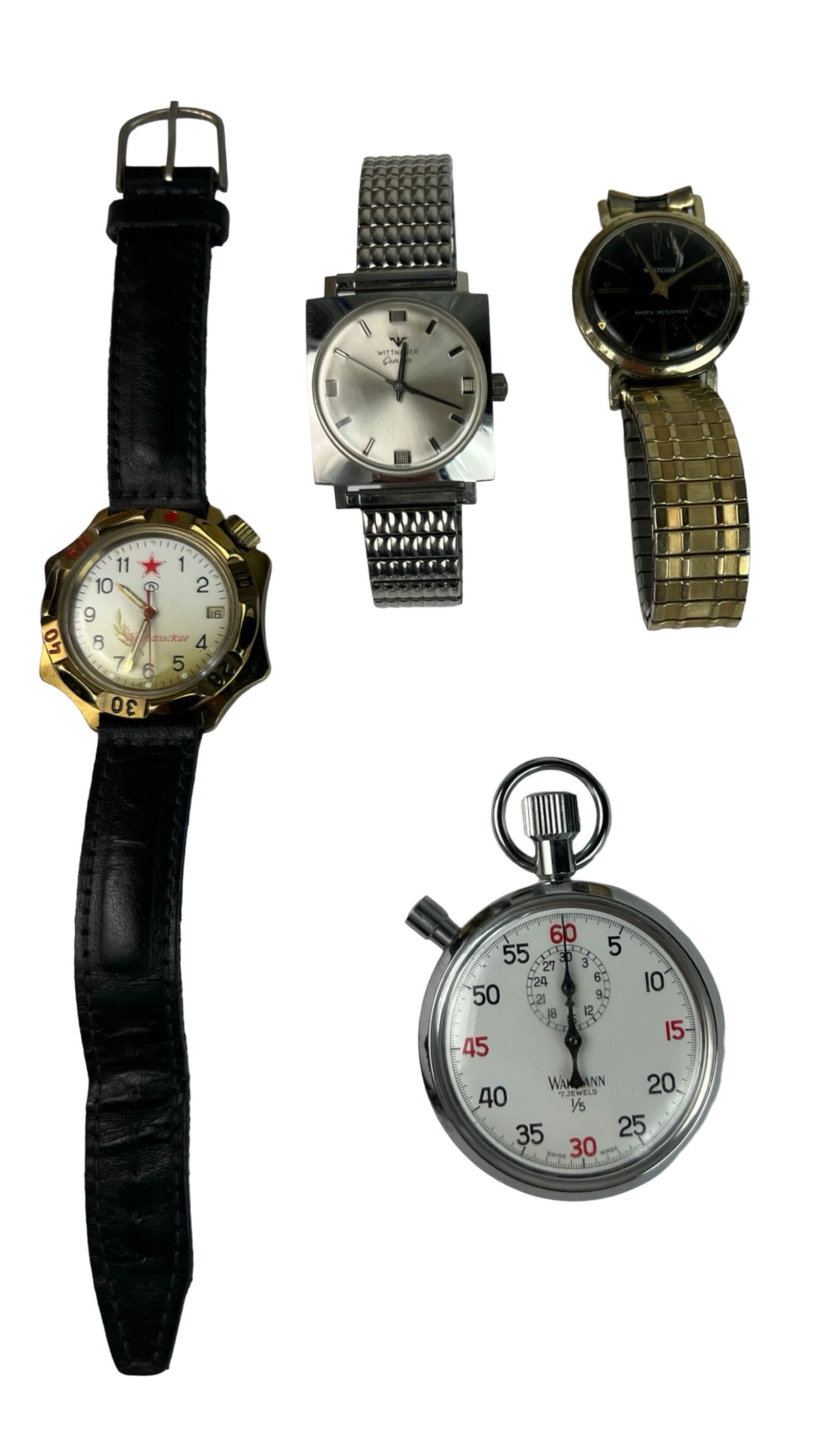 Vintage Wrist Watches & Stop Watch- Wittnauer, Wa (1 of 5)