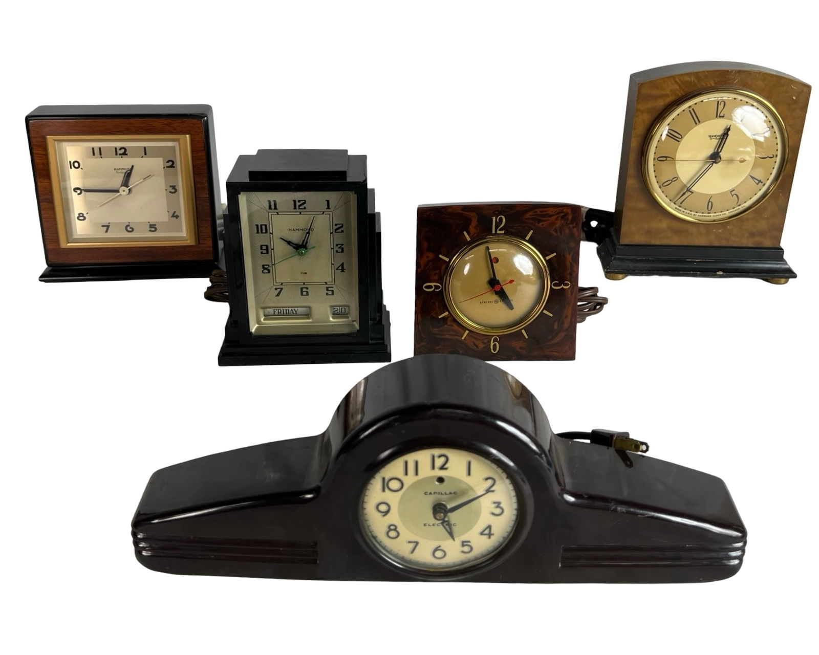 Collection of Art Deco 1930s Electric Clocks (1 of 8)