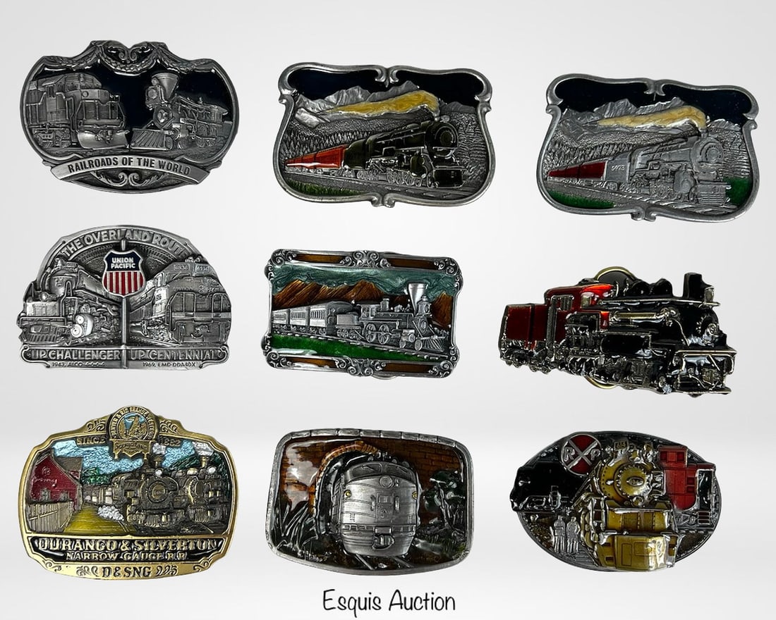 Collection of Vintage Railroad Belt Buckles (1 of 5)