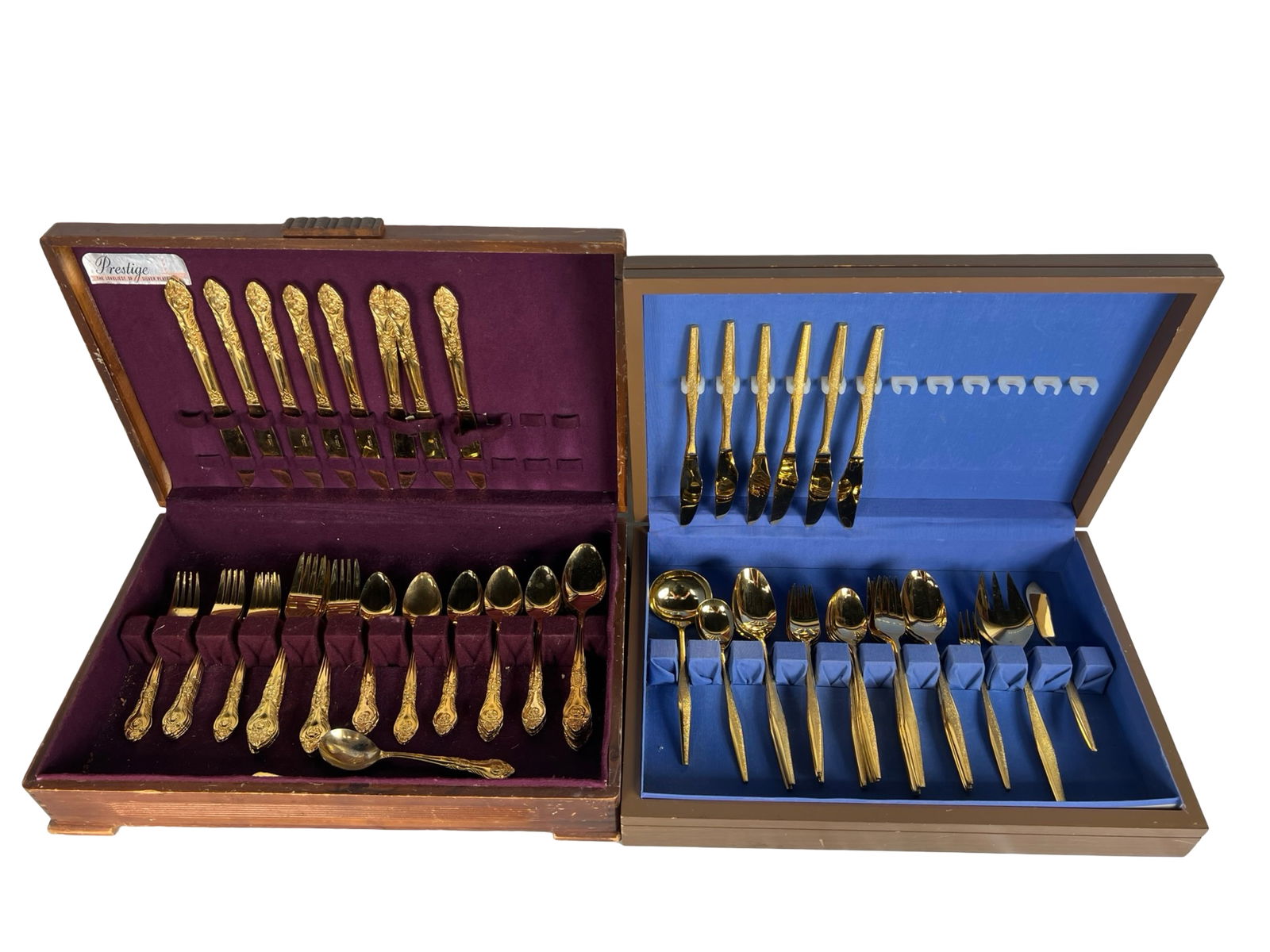 2 Gold Tone Flatware Sets- Lifetime & Florentine (1 of 6)