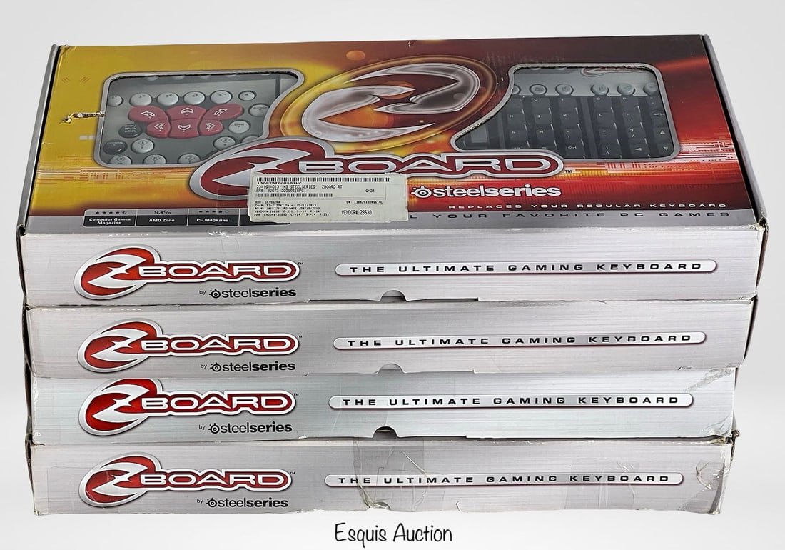 SteelSeries Zboard Gaming Keyboard - Lot of 4 (1 of 2)