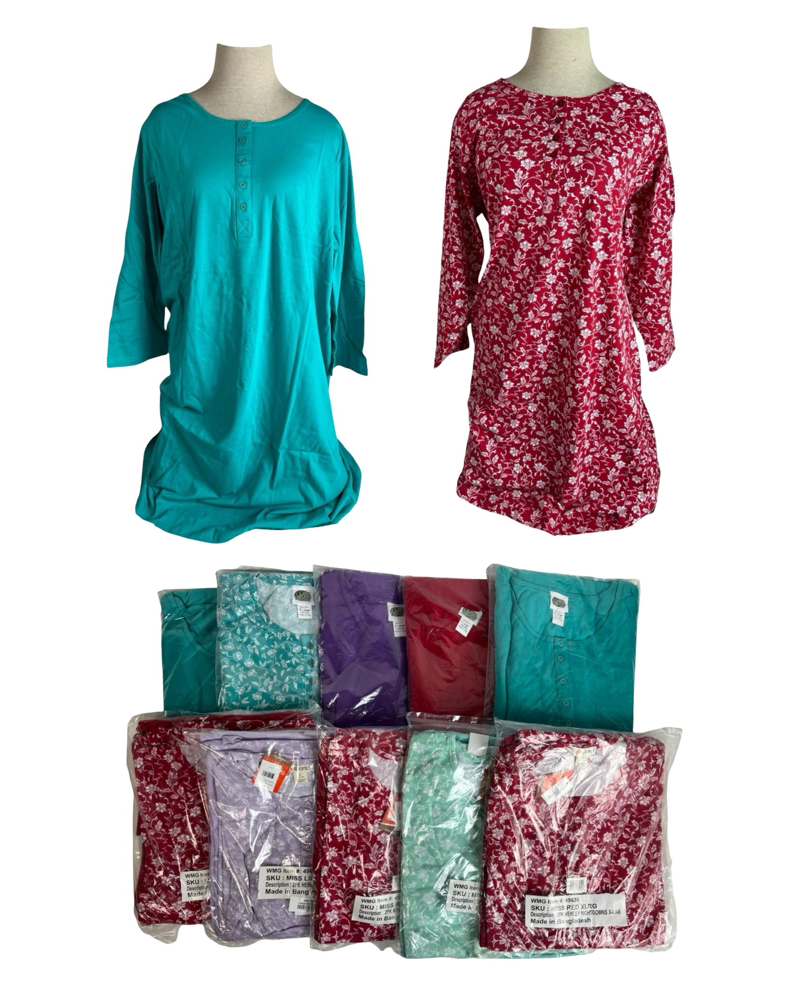 Lot of 10 Women's Nightgowns - Extra Large (1 of 4)