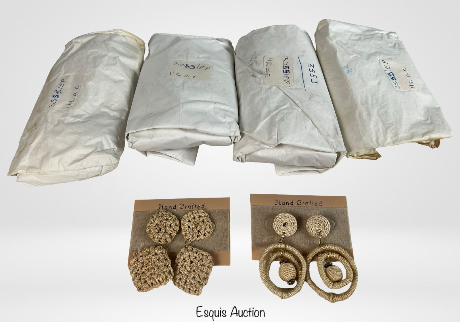 Lot of Two Dozen Handcrafted Woven Earrings (1 of 1)