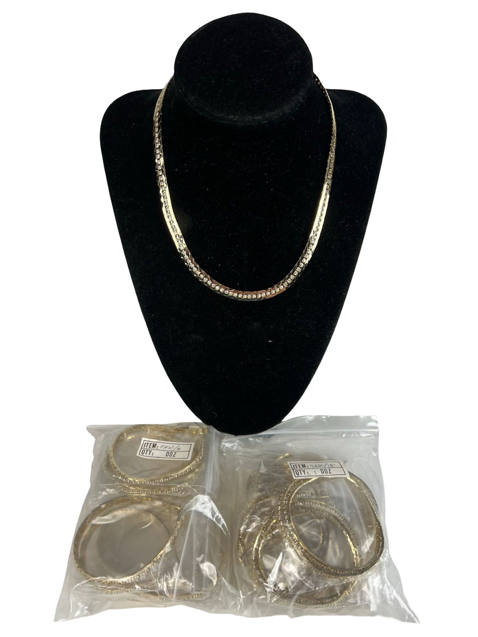 2 Dozen New Gold Tone Costume Jewelry Necklaces (1 of 1)