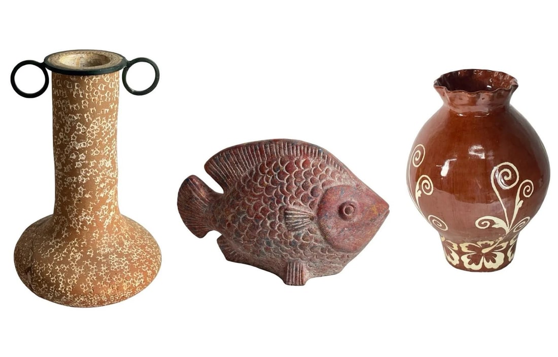 Garden or Yard Decor - 3 Large Pottery Pieces (1 of 7)