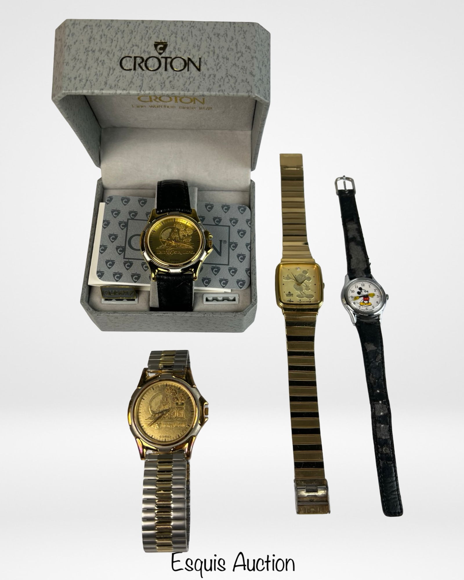 Croton Disney World Wrist Watch & Mickey Mouse W (1 of 4)