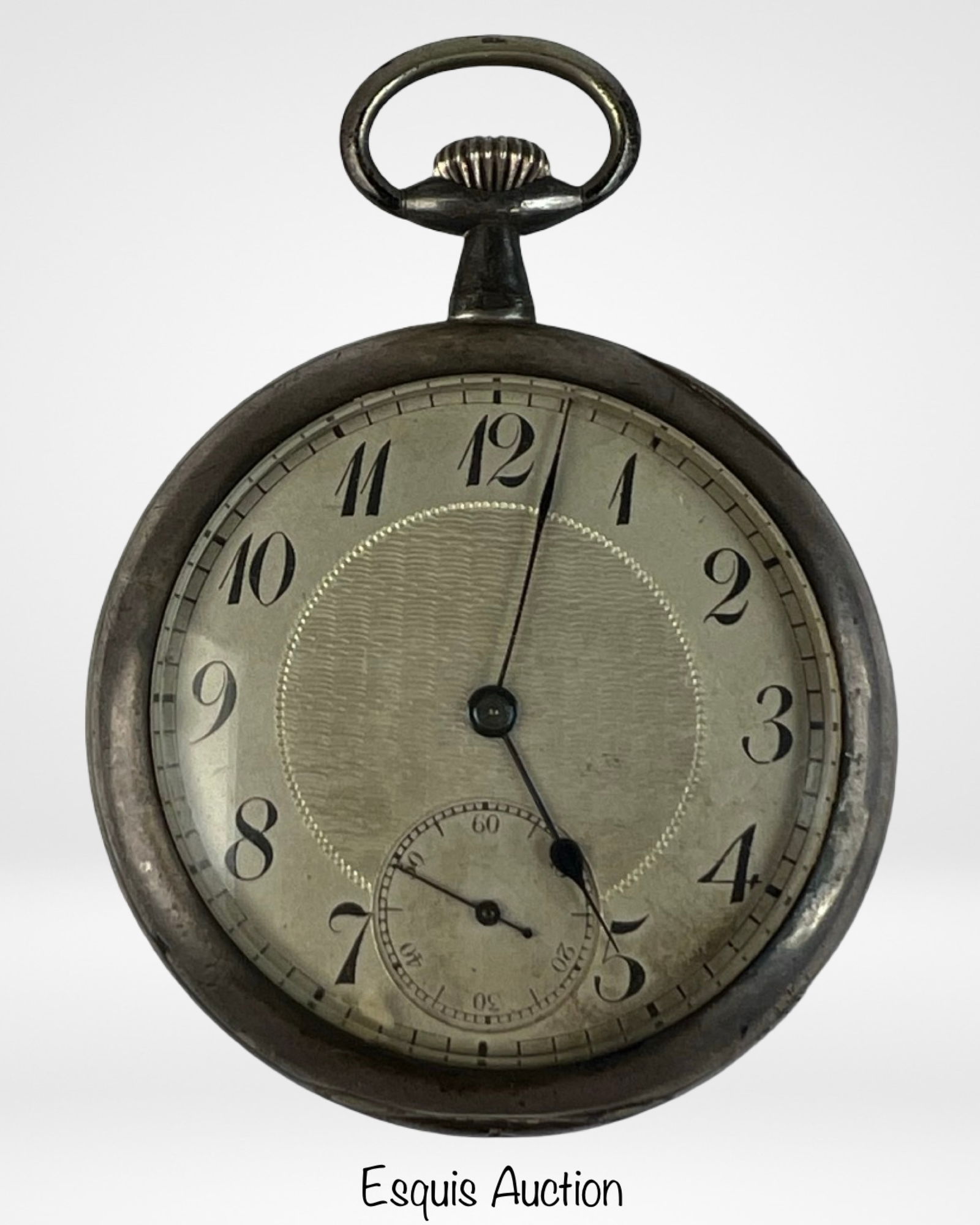 Antique .935 Sterling Silver Pocket Watch (1 of 6)