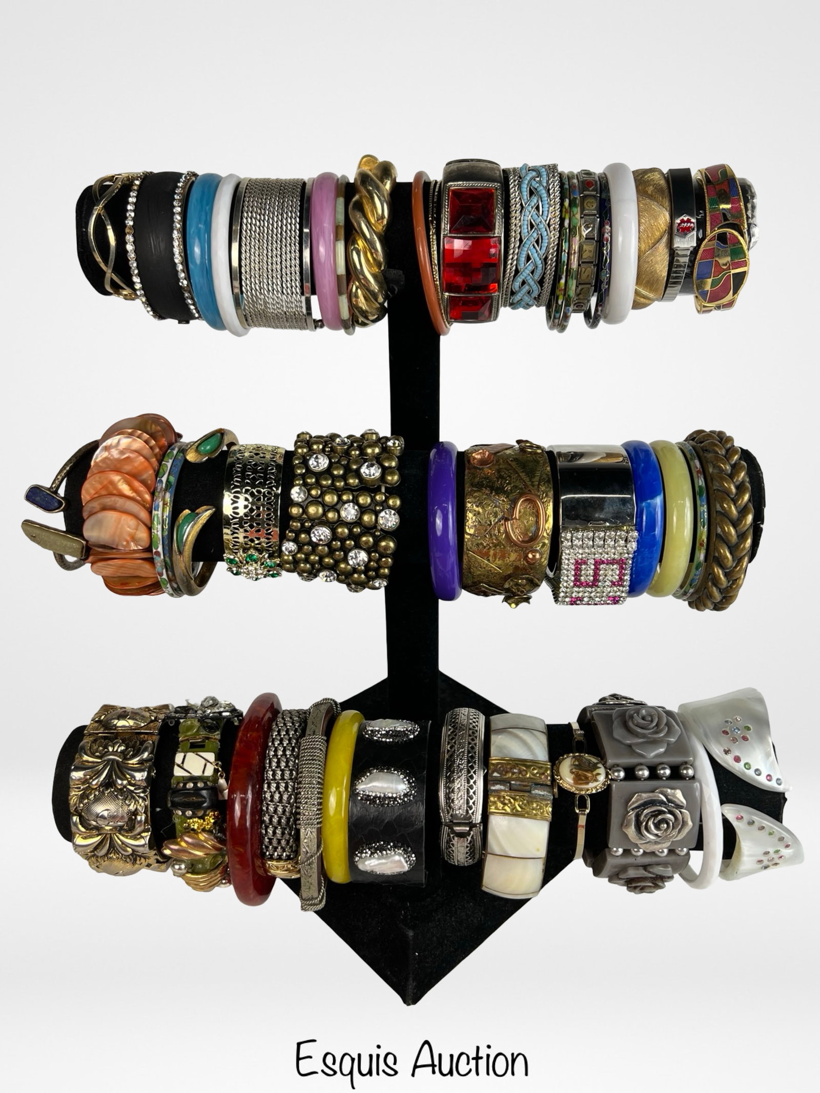 Collection of Lady's Bracelets: Explore a diverse assortment of bracelets, each one offering its own unique style and charm. Display stands are not included.