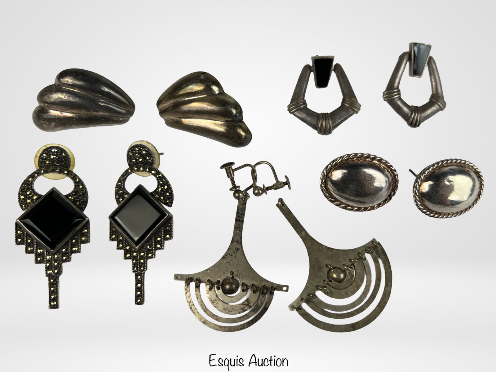 Assortment of Sterling Silver Earrings (1 of 3)