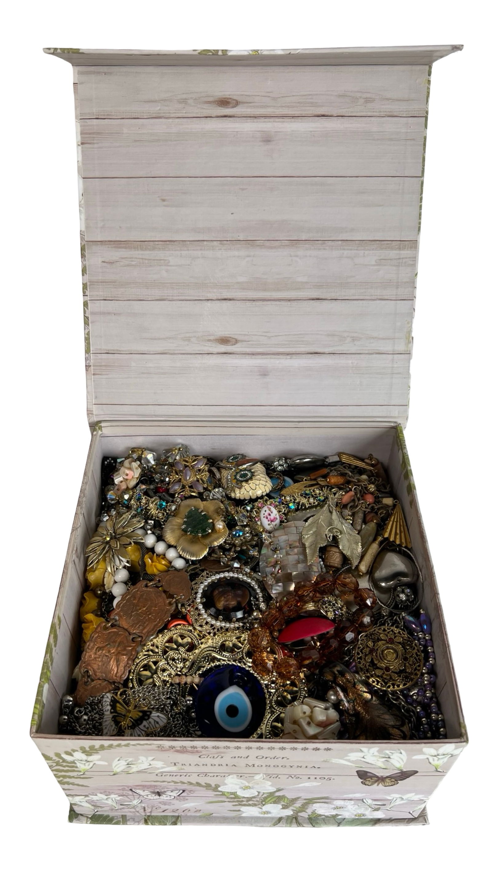 Box Filled with Unsearched Costume & Craft Jewelry (1 of 4)