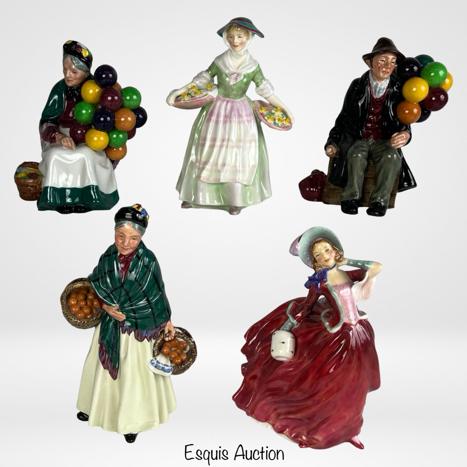 5 Royal Doulton Porcelain Figurines (1 of 7)