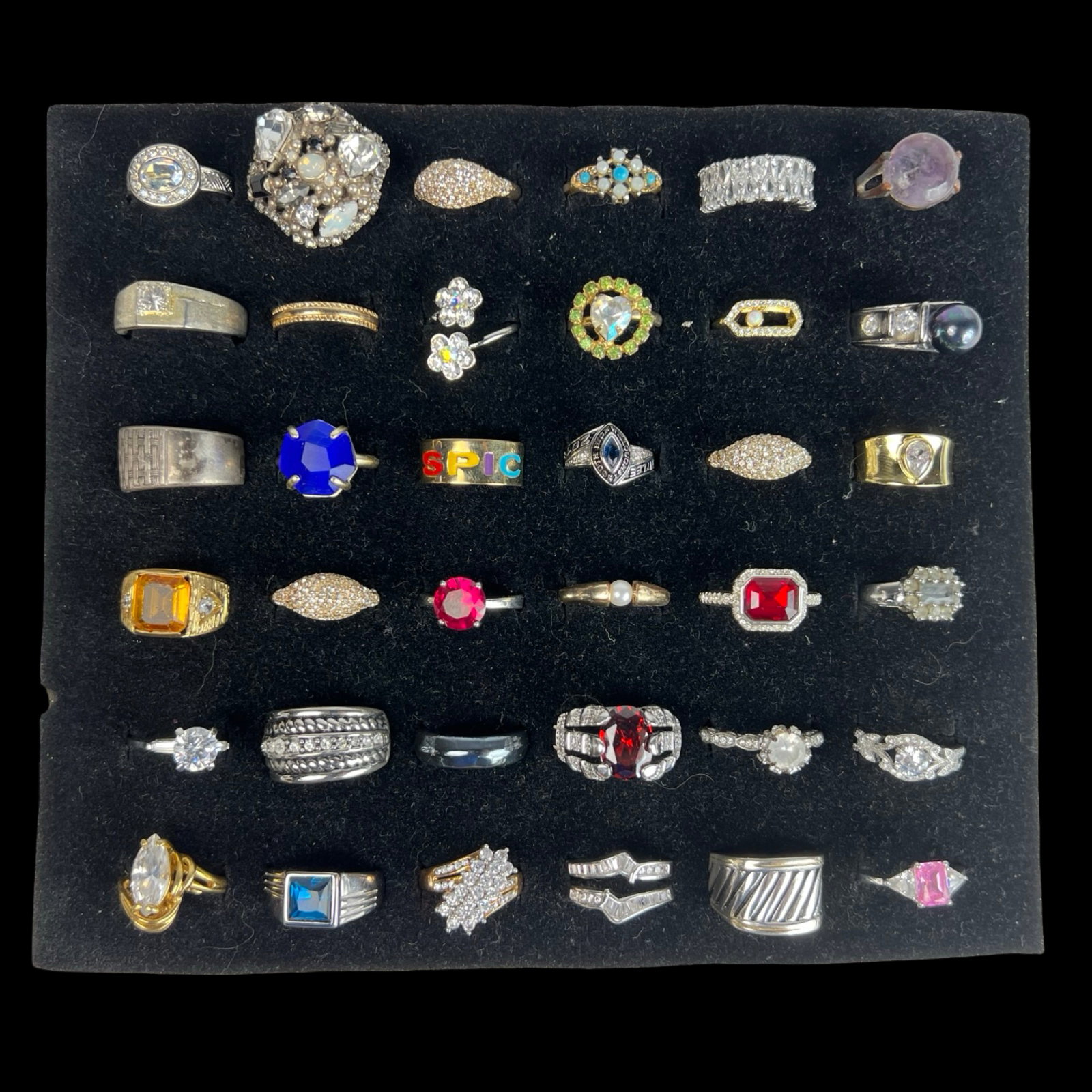 Elegance for Every Finger- Collection of Rings: Indulge in the allure of elegant adornments with this exquisite Collection of 36 Various Rings. From timeless classics to contemporary statements, this assortment caters to diverse tastes, offering a 