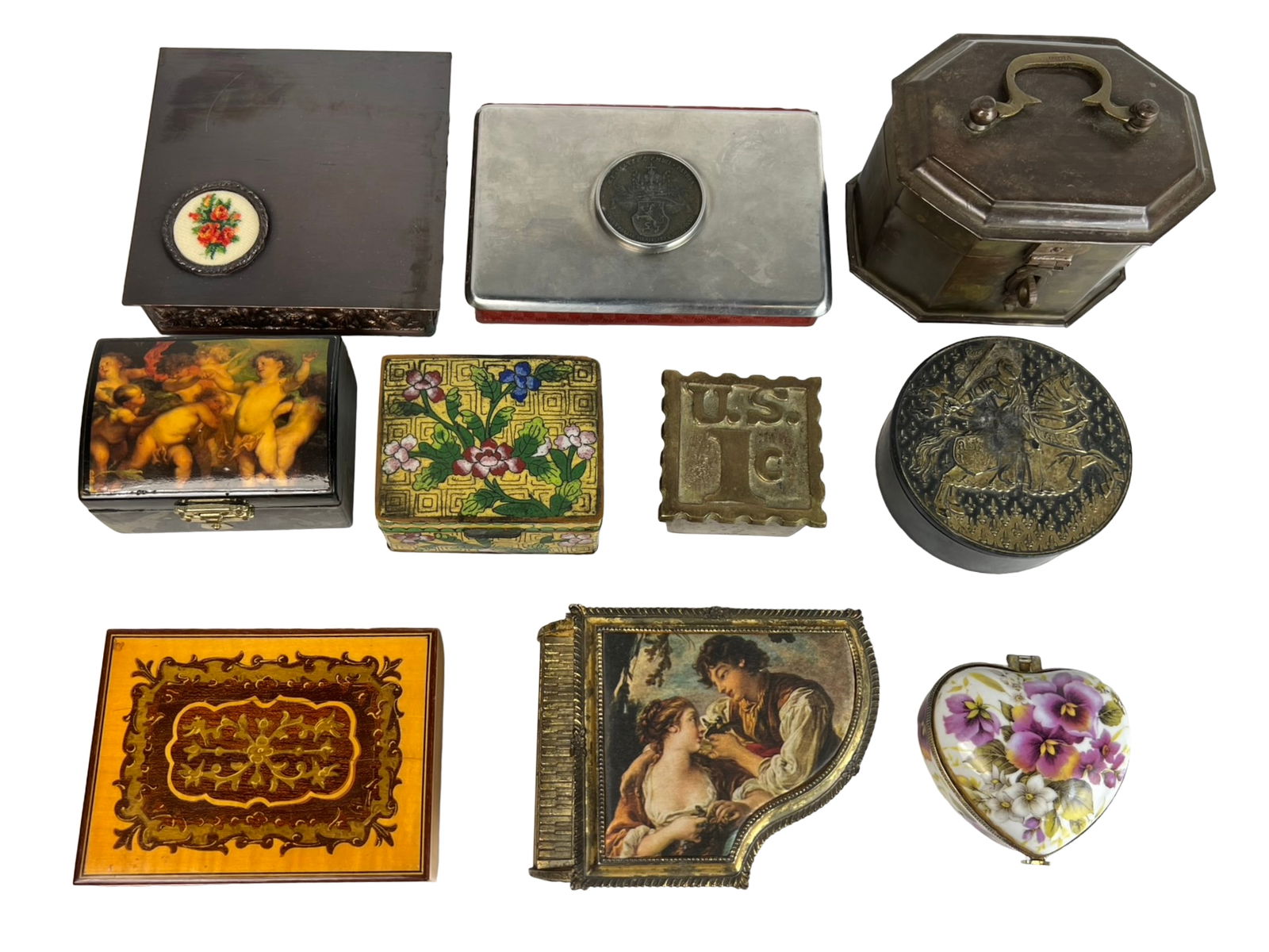Decorative Vintage Trinket and Jewelry Boxes (1 of 3)