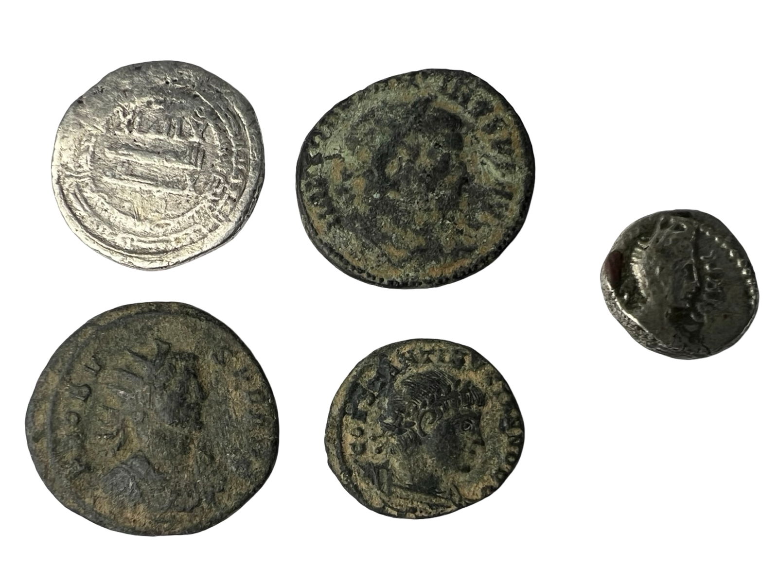 Abbasid AR Dirham & Ancient Roman Empire Coins (1 of 2)