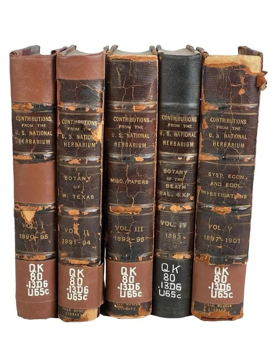 National Herbarium Volumes I-V 1890-1901 Books (1 of 6)