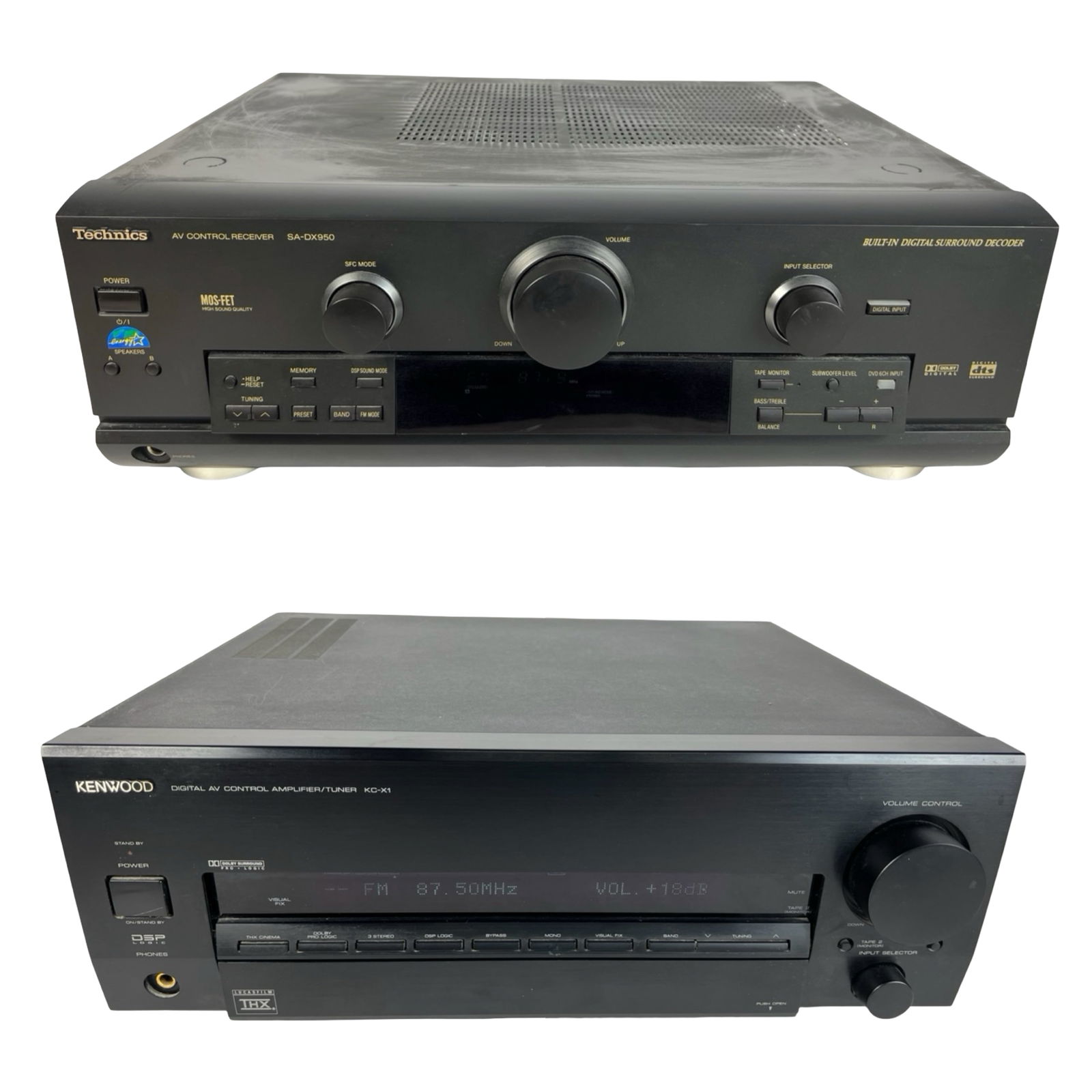 Technics AV Control Receiver & Kenwood  Amplifier (1 of 3)