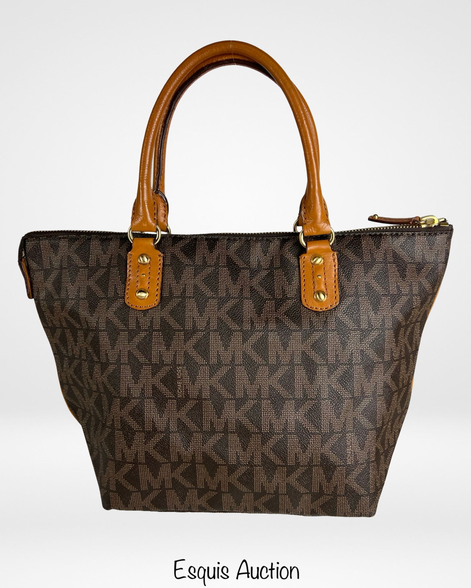 Michael Kors Signature Monogram Canvas Tote Bag (1 of 4)