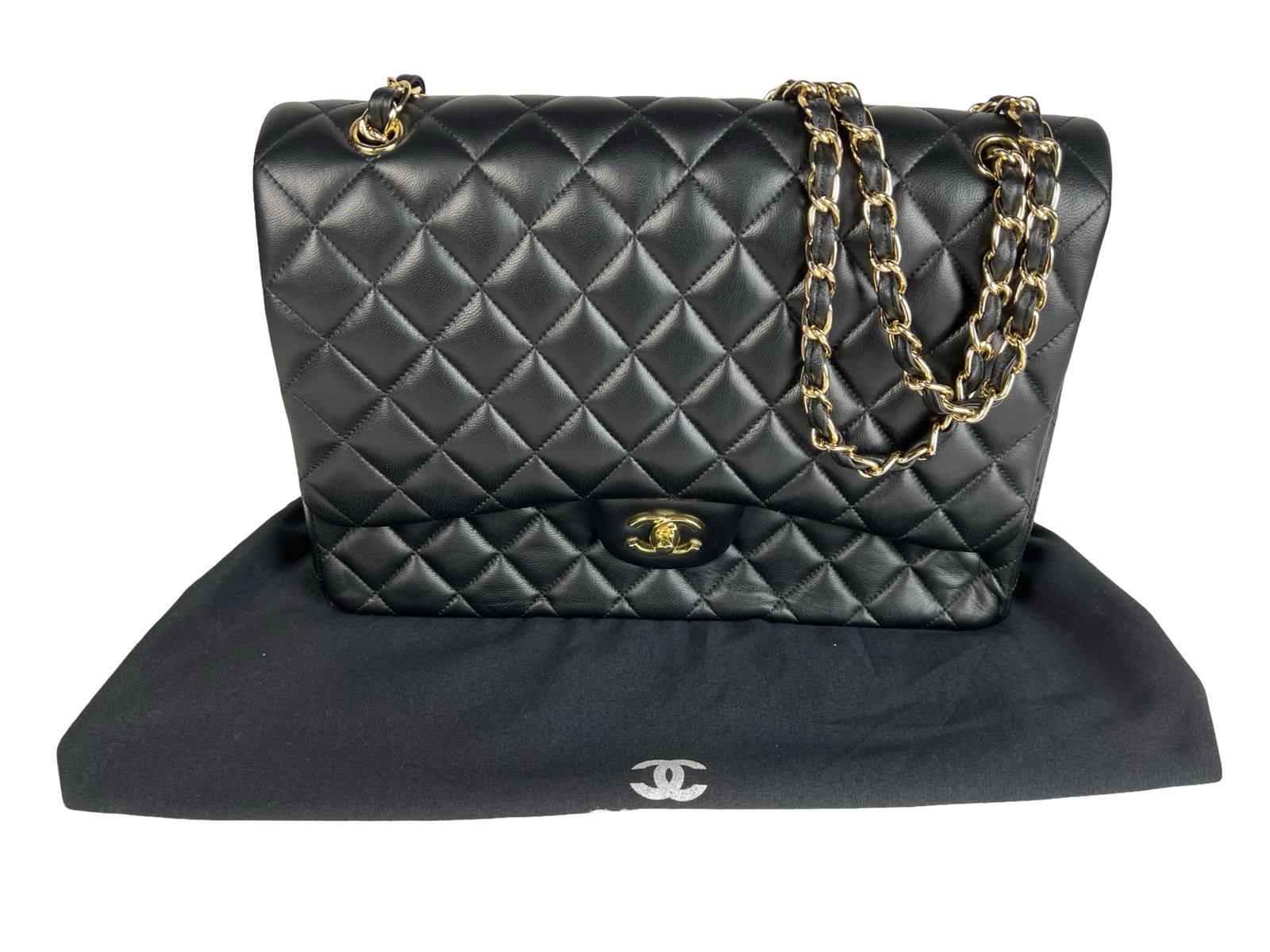 Classic Quilted Double Flap Shoulder Bag/ Handbag (1 of 6)