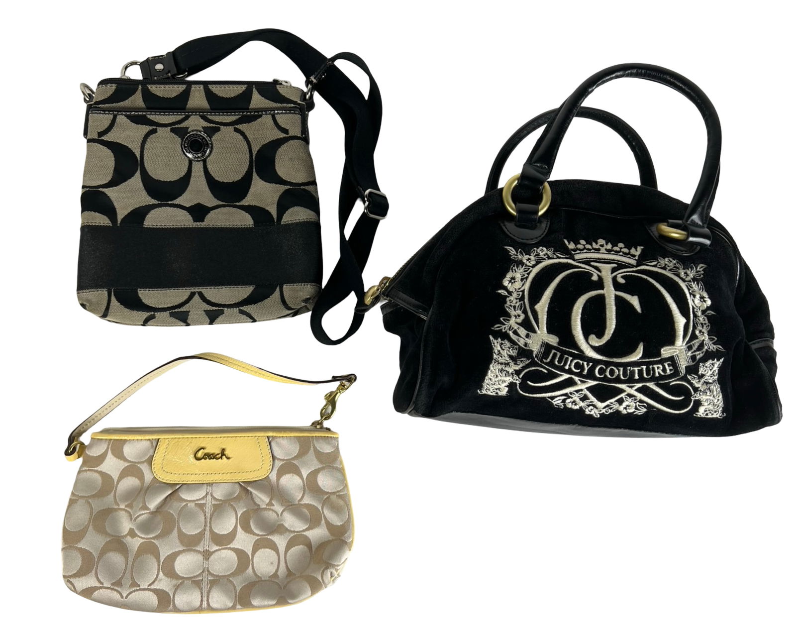 Three Designer Handbags - Juicy Couture& Coach (1 of 2)