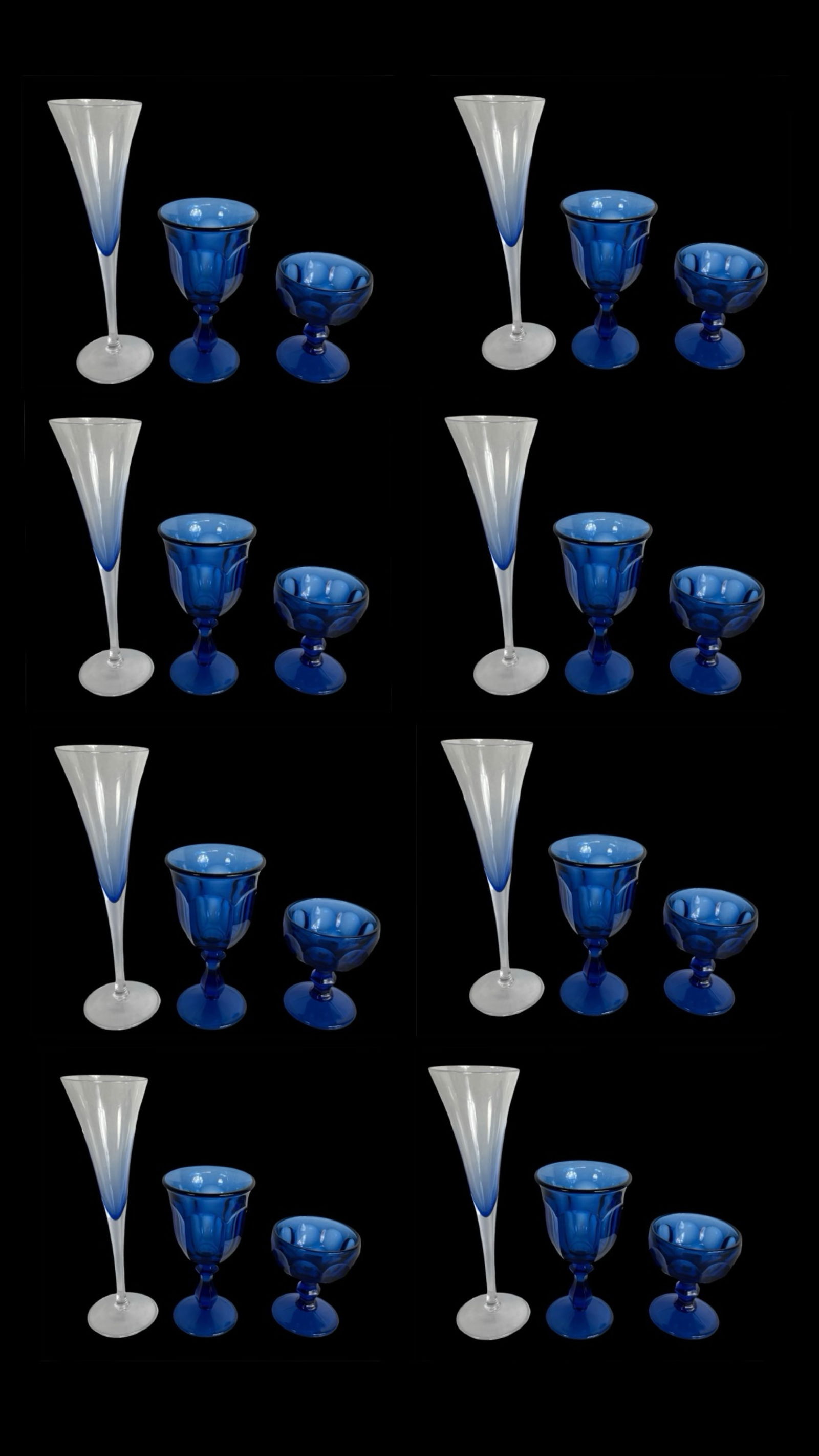 Krosno Blue Rhapsody & Imperial Glasses Set (1 of 4)