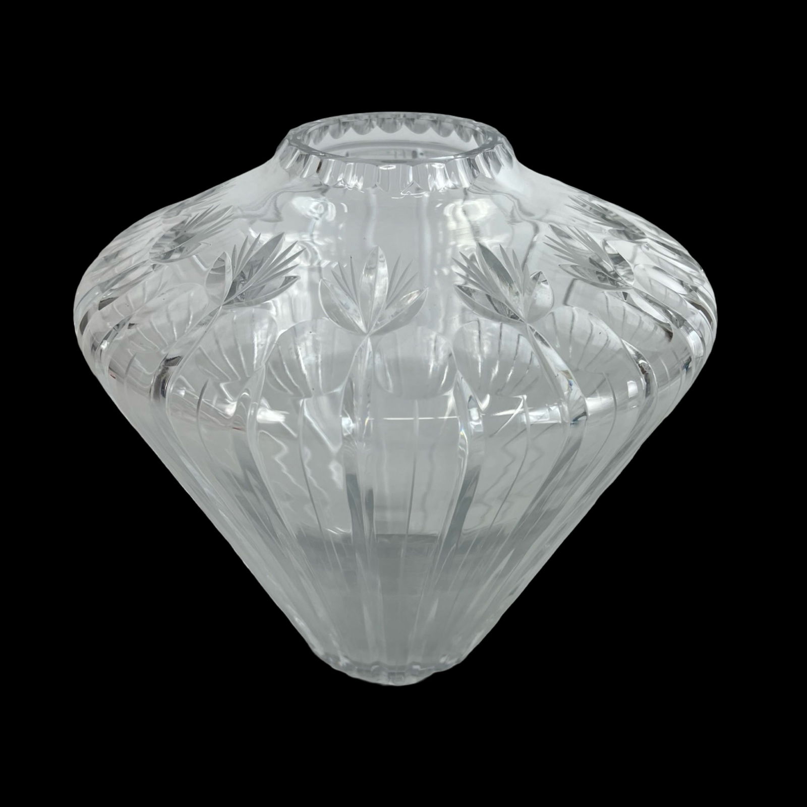 Vintage Large Avila Palace Cut Crystal Vase (1 of 5)