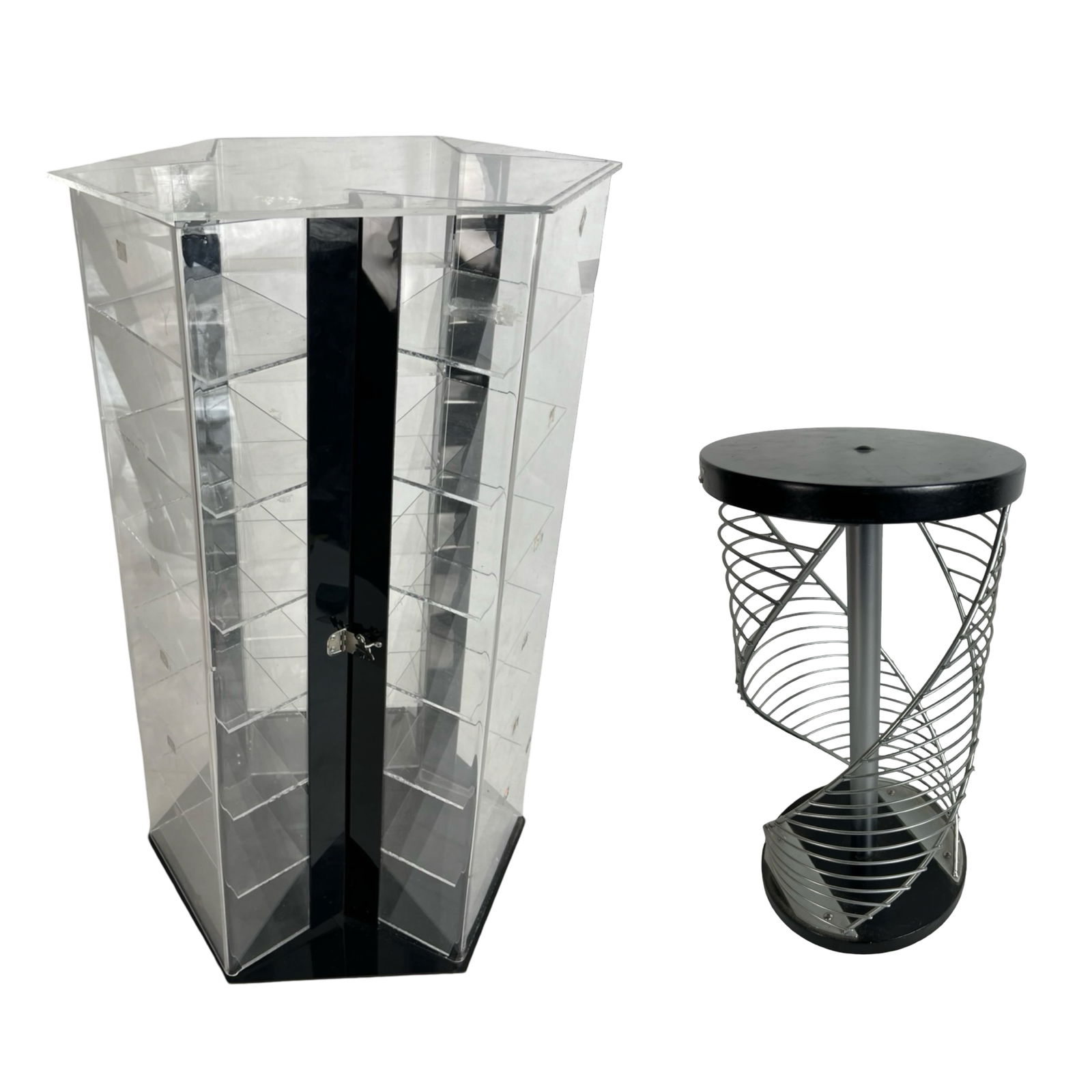 Acrylic Display Case & Spiral Earring Rack (1 of 4)