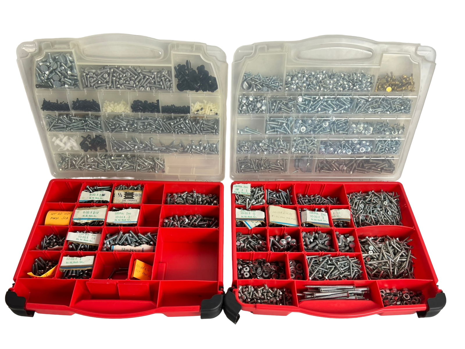 2 Hardware Cases-  Screws, Bolts, Nuts & Washers (1 of 4)