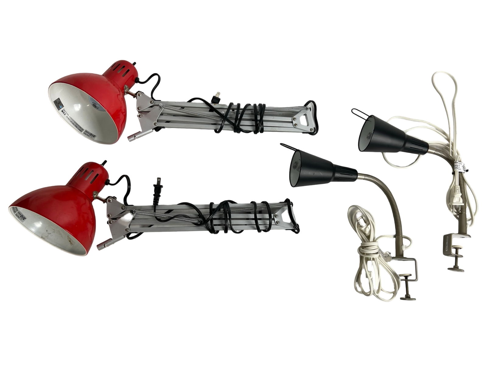 Lot of 4 Clamp-On Task Lamps (1 of 1)