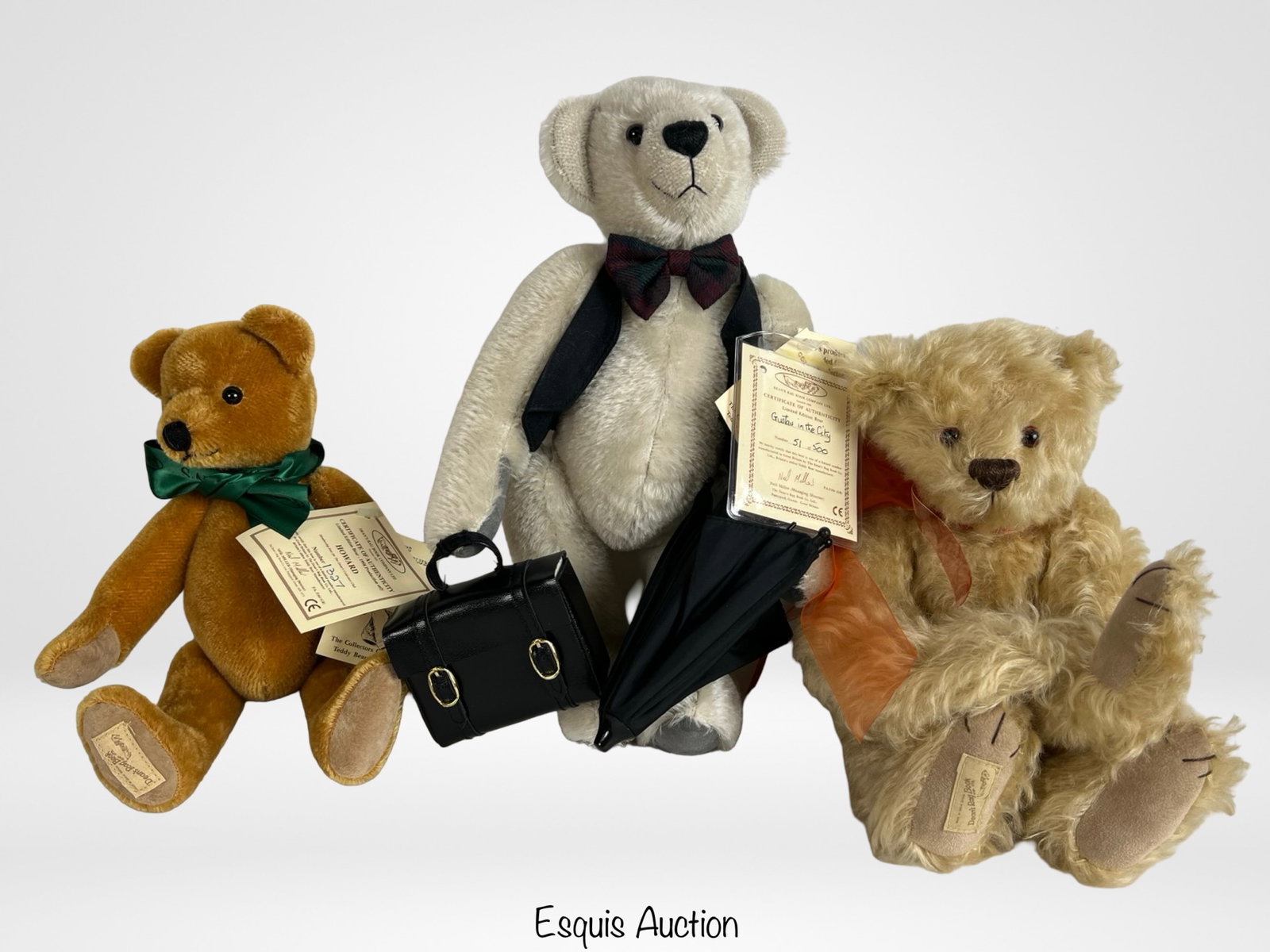 Trio of Limited Edition Dean's Mohair Teddy Bears (1 of 8)