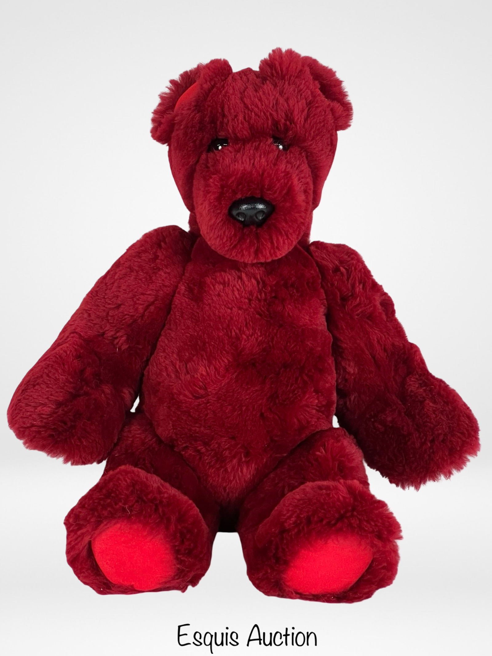 Imperial Bear Factory Burgundy Fur Teddy Bear (1 of 3)