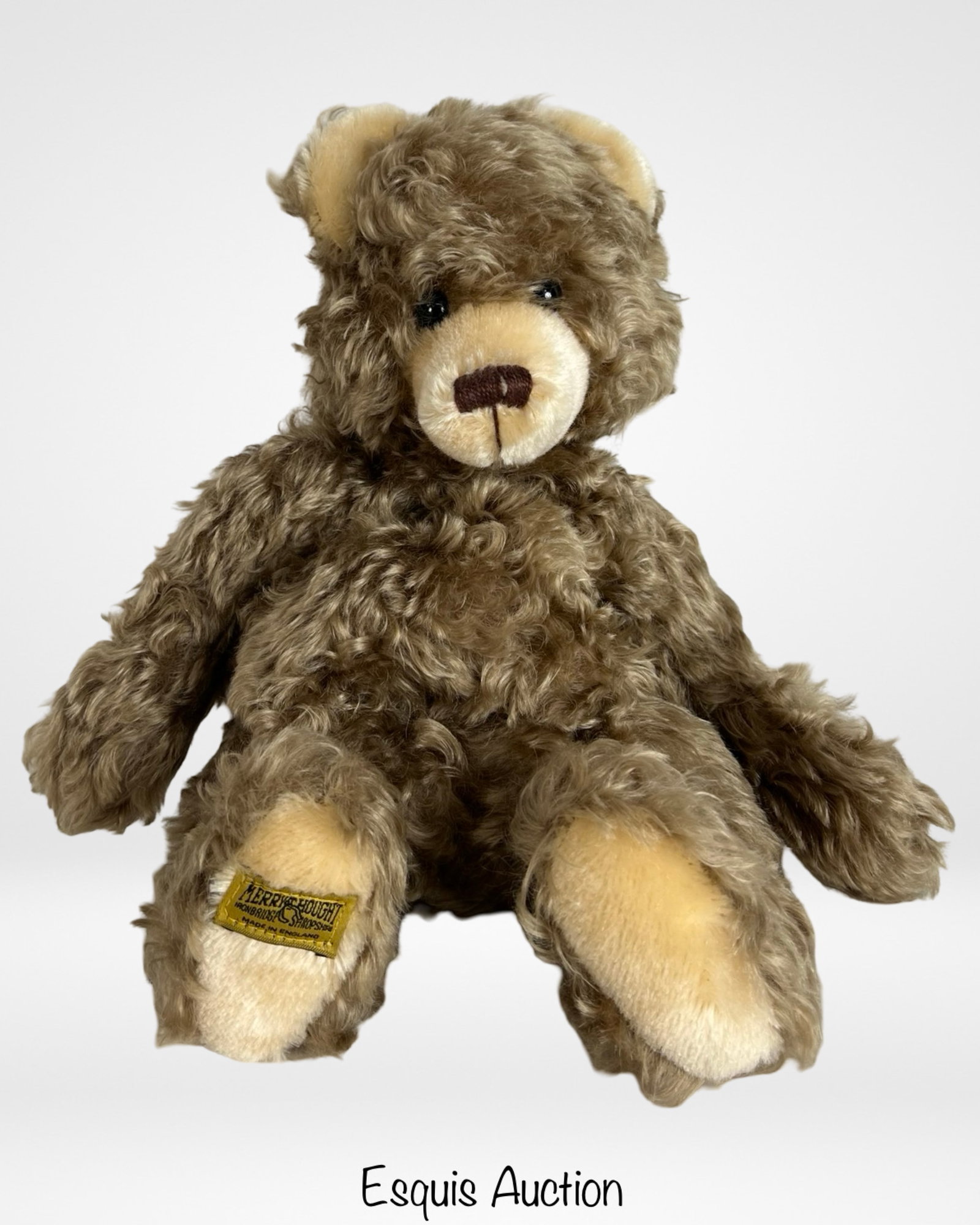 Merrythought Baby Baggy Nutmeg Mohair Teddy Bear (1 of 5)