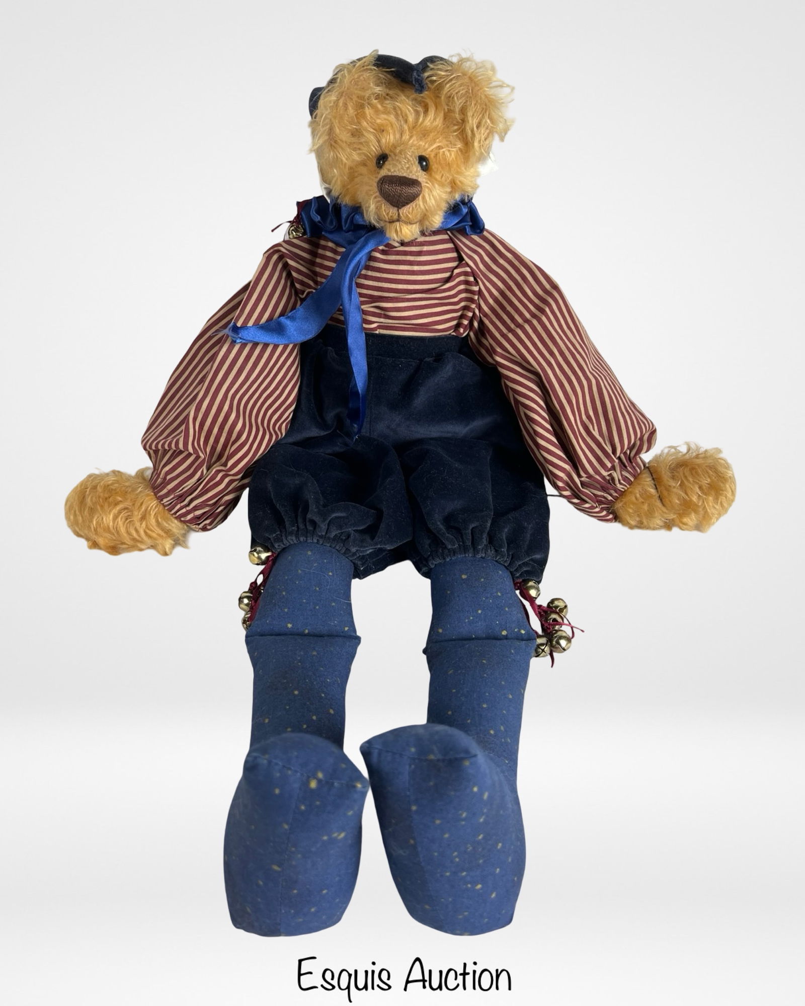 "Sammy" 23" Rag Teddy Bear Jester (1 of 5)