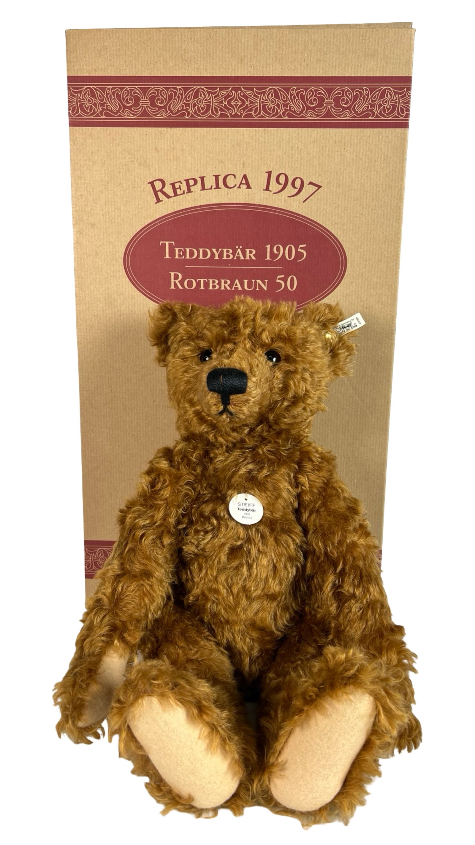 1997 Steiff Replica Teddy Bear 1905 - Rotbraun 50 (1 of 4)