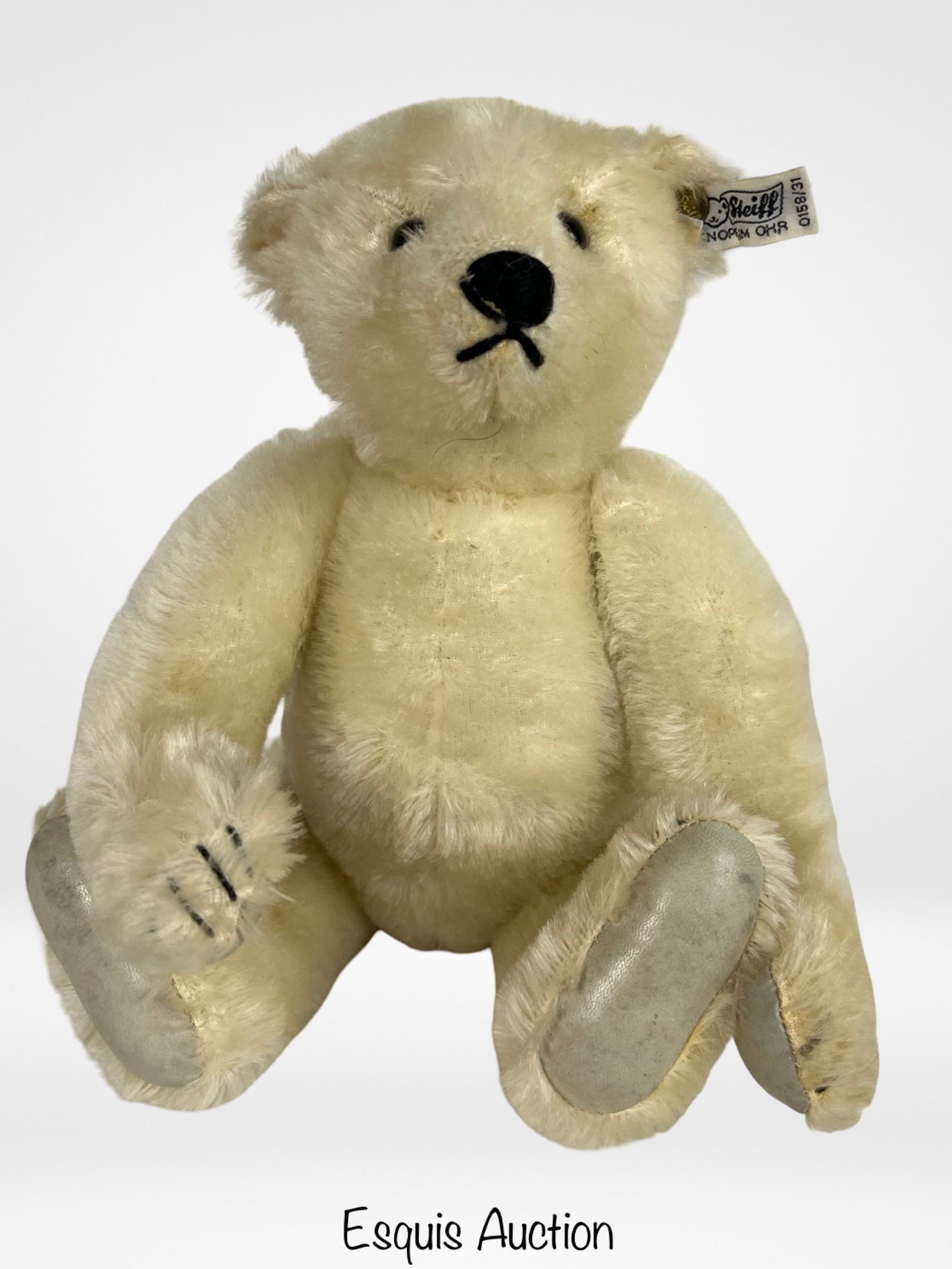 Steiff- Margaret Strong White Mohair Teddy Bear (1 of 4)