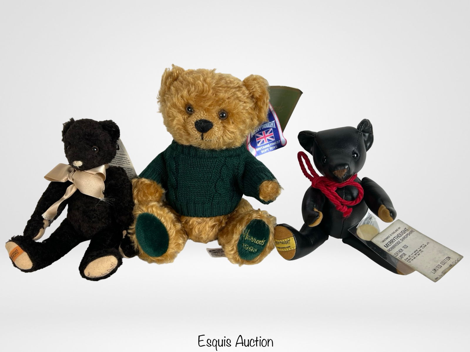 Three Limited Edition Merrythought Teddy Bears (1 of 9)