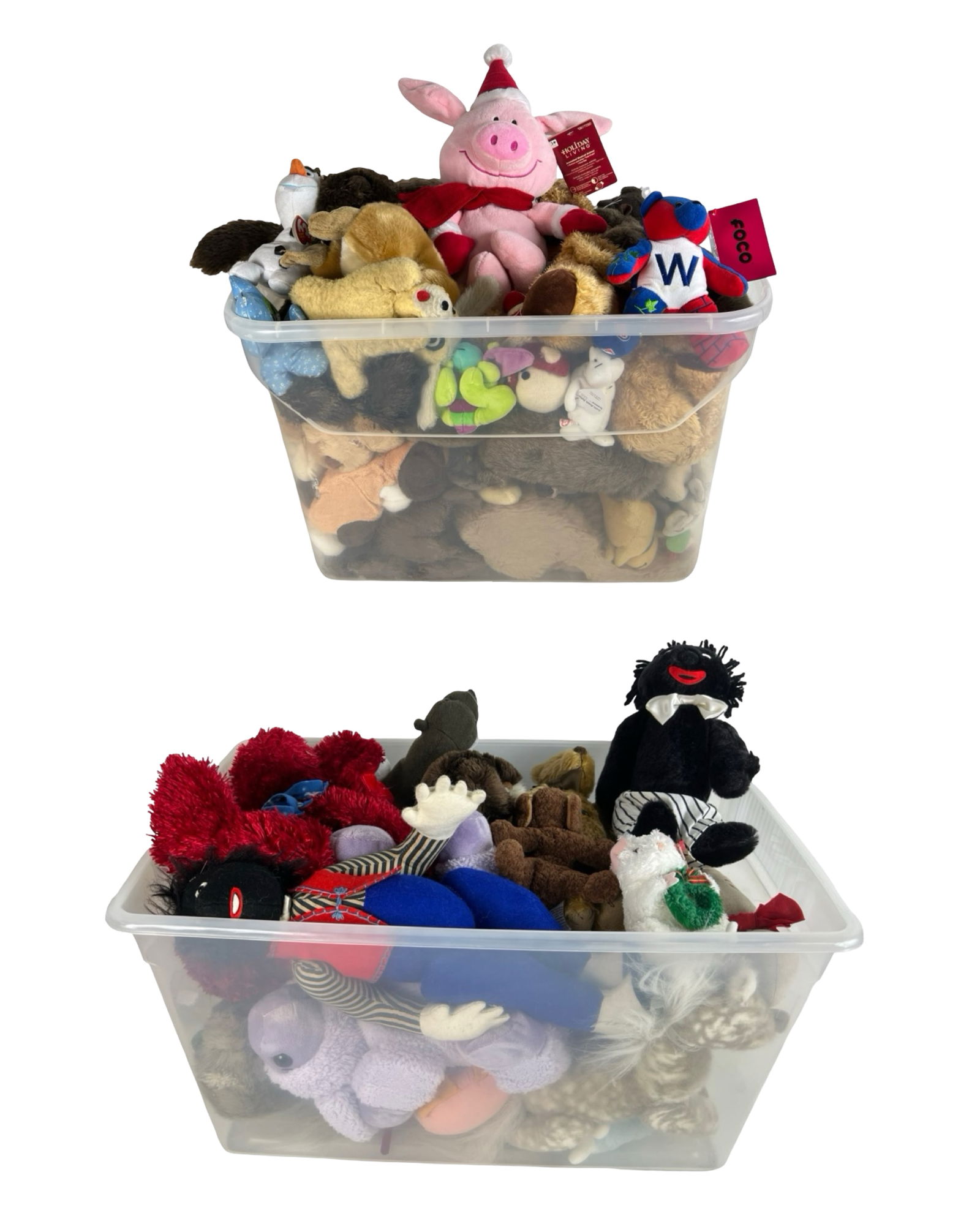 Two Tubs Filled with Assorted Plush Toys (1 of 9)