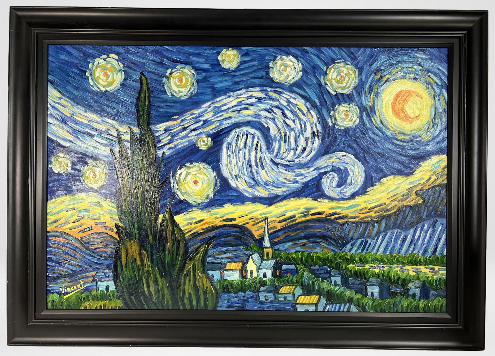 Vincent van Gogh (manner)- Starry Night Painting (1 of 3)
