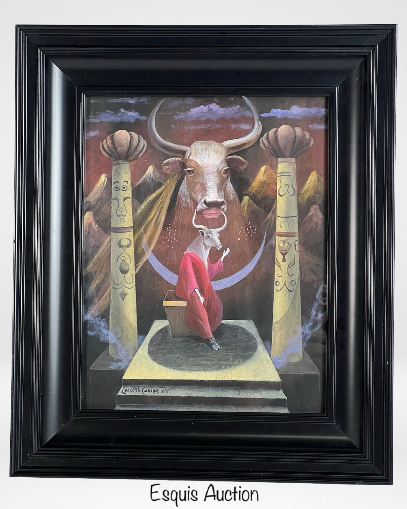 Leonora Carrington (attrib)- Surrealist Painting (1 of 4)