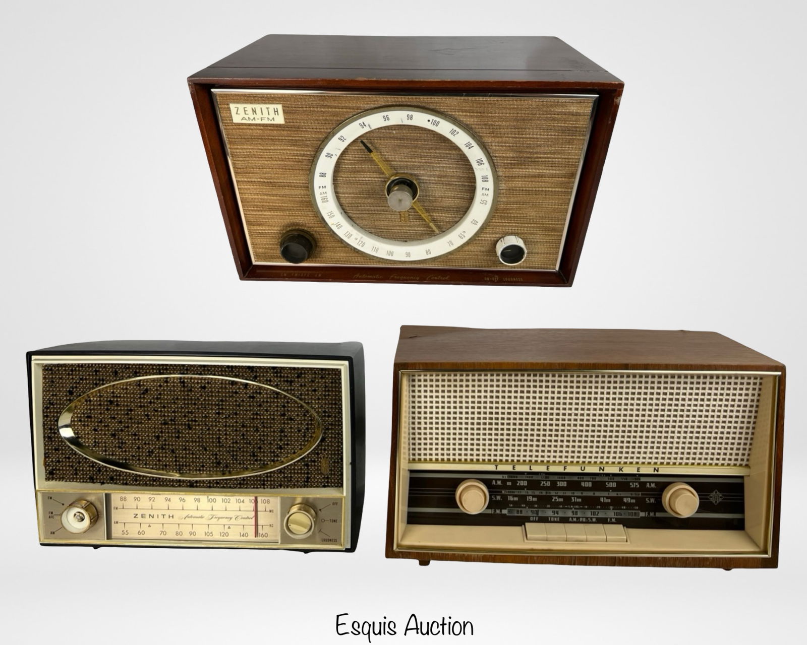 Three Vintage Radios - Zenith & Telefunken (1 of 10)