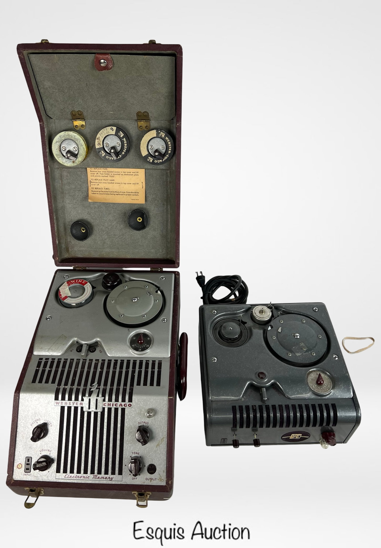 Webster-Chicago Wire Recorders with Accessories (1 of 8)
